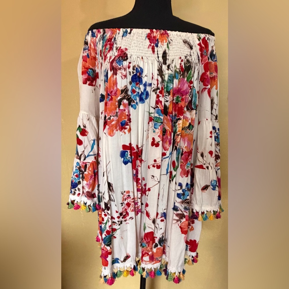 JODIFL Off-Shoulder Floral Blouse - Multicolor - Picture 9 of 10